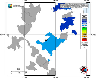 Mappa EMS - territori comuni