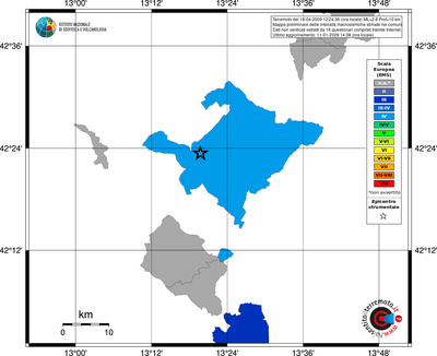 Mappa EMS - territori comuni