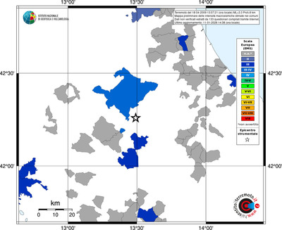 Mappa EMS - territori comuni