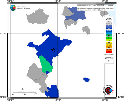 Mappa EMS - territori comuni