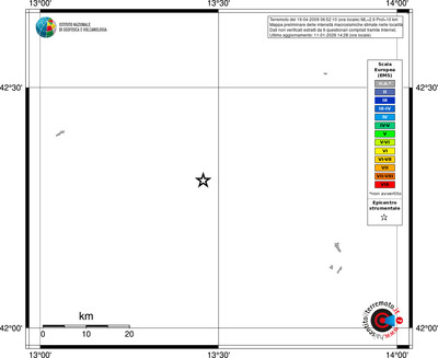Mappa EMS - territori località