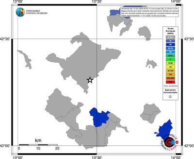 Mappa EMS - territori comuni