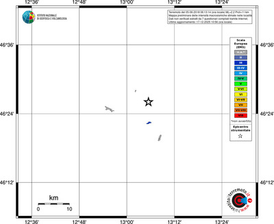 Mappa EMS - territori località