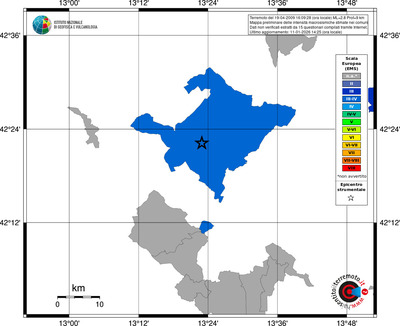Mappa EMS - territori comuni