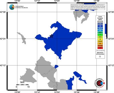 Mappa EMS - territori comuni