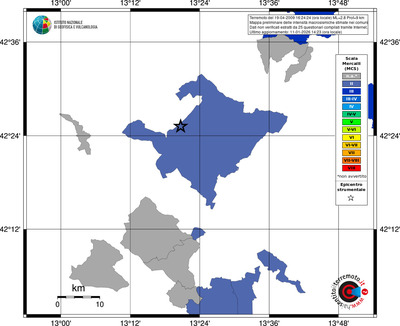 Mappa MCS - territori comuni