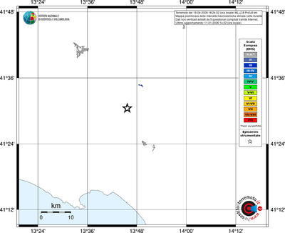 Mappa EMS - territori località