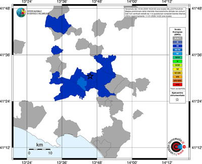 Mappa EMS - territori comuni
