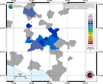 Mappa MCS - territori comuni
