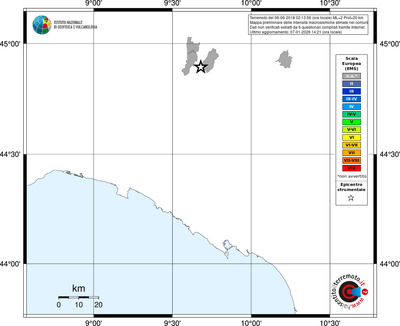 Mappa EMS - territori comuni