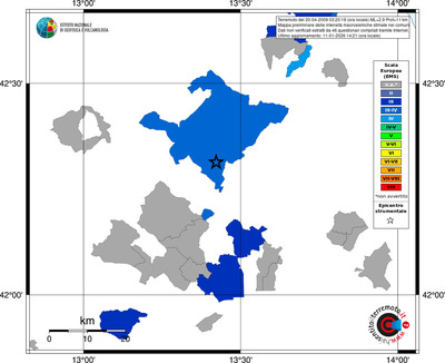 Mappa EMS - territori comuni