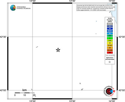 Mappa EMS - territori località