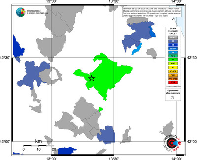 Mappa MCS - territori comuni