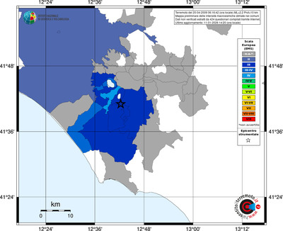 Mappa EMS - territori comuni