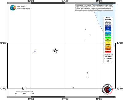 Mappa EMS - territori località