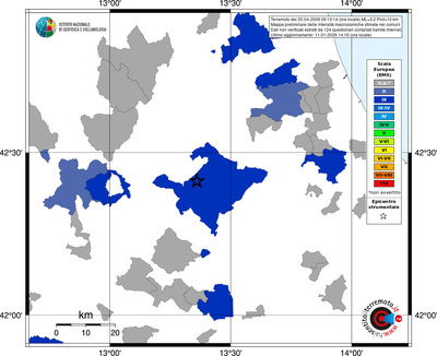 Mappa EMS - territori comuni