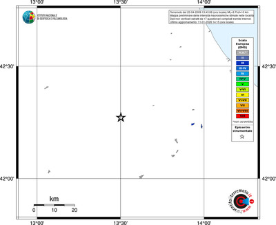 Mappa EMS - territori località