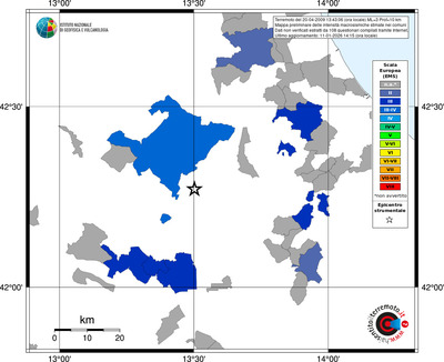 Mappa EMS - territori comuni