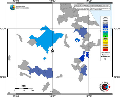 Mappa MCS - territori comuni