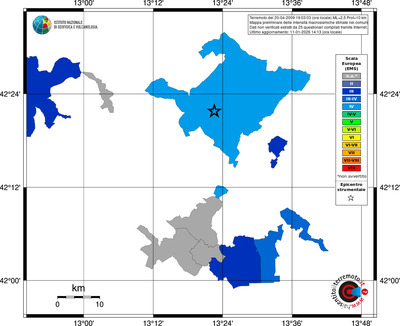 Mappa EMS - territori comuni