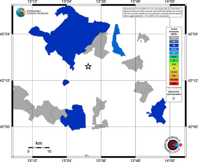 Mappa EMS - territori comuni