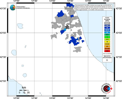 Mappa EMS - territori comuni