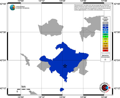Mappa EMS - territori comuni