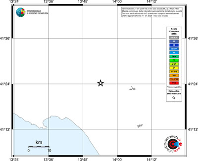 Mappa EMS - territori località