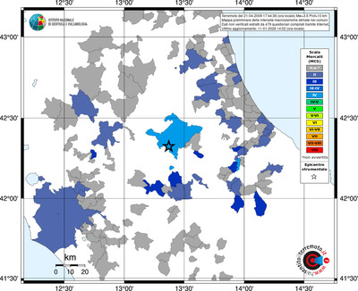 Mappa MCS - territori comuni