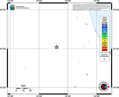 Mappa EMS - territori località