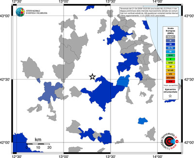 Mappa EMS - territori comuni