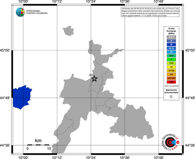 Mappa EMS - territori comuni