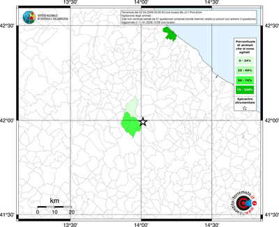 Mappa territorio comunale con almeno 3 questionari