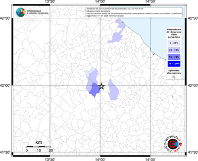 Mappa territorio comunale con almeno 3 questionari