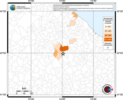 Mappa territorio comunale con almeno 3 questionari