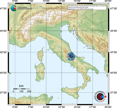 Area di invio delle email agli iscritti