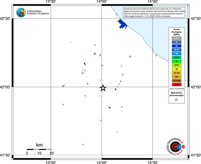 Mappa EMS - territori località