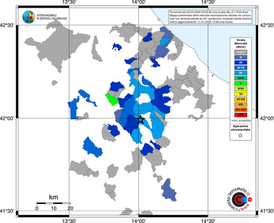 Mappa MCS - territori comuni