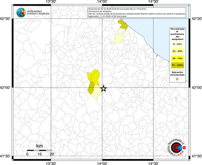 Mappa territorio comunale con almeno 3 questionari
