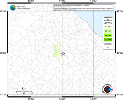 Mappa territorio comunale con almeno 3 questionari