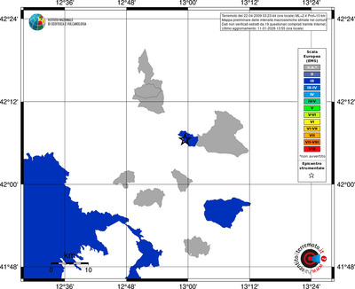 Mappa EMS - territori comuni