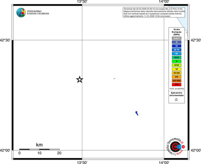 Mappa EMS - territori località