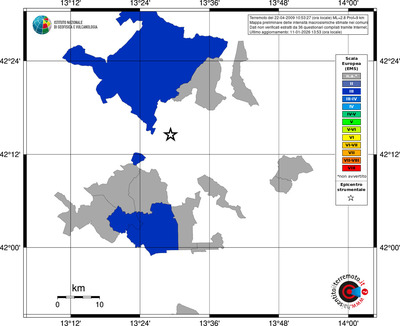 Mappa EMS - territori comuni