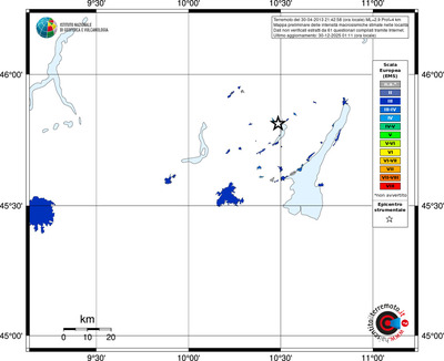 Mappa EMS - territori località