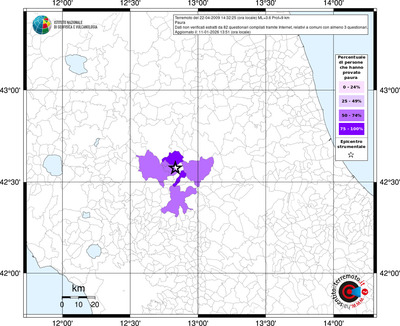 Mappa territorio comunale con almeno 3 questionari
