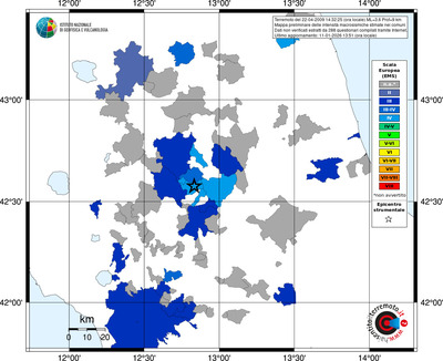 Mappa EMS - territori comuni