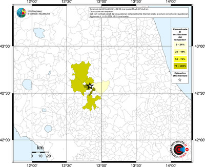 Mappa territorio comunale con almeno 3 questionari