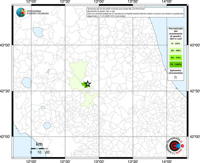 Mappa territorio comunale con almeno 3 questionari