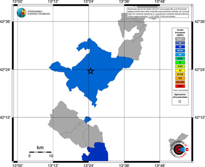 Mappa EMS - territori comuni