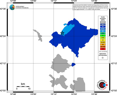 Mappa EMS - territori comuni